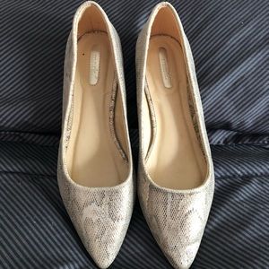 Mark snakeskin flats